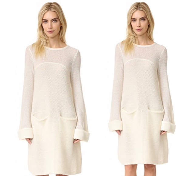 Free People Brown A Line Wool Blend Sweater Dress - Picture 5 of 7